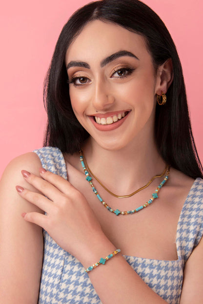 Turquoise Howlite Necklace