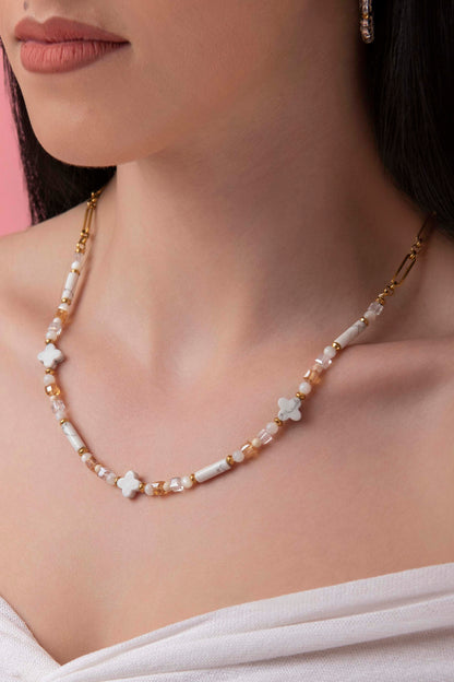 White Howlite Necklace