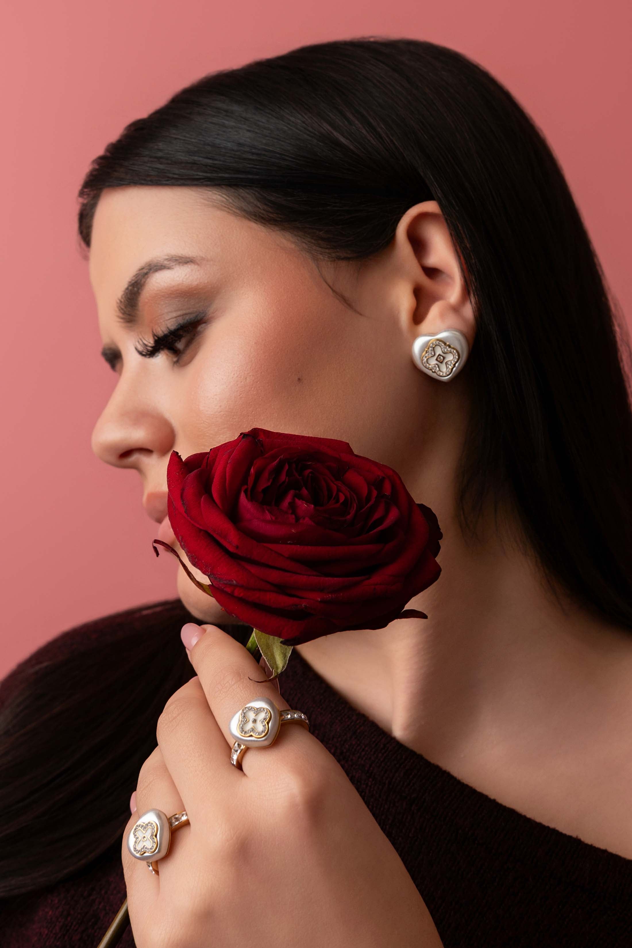 Camille Stud Earrings &amp; Ring Gift Set