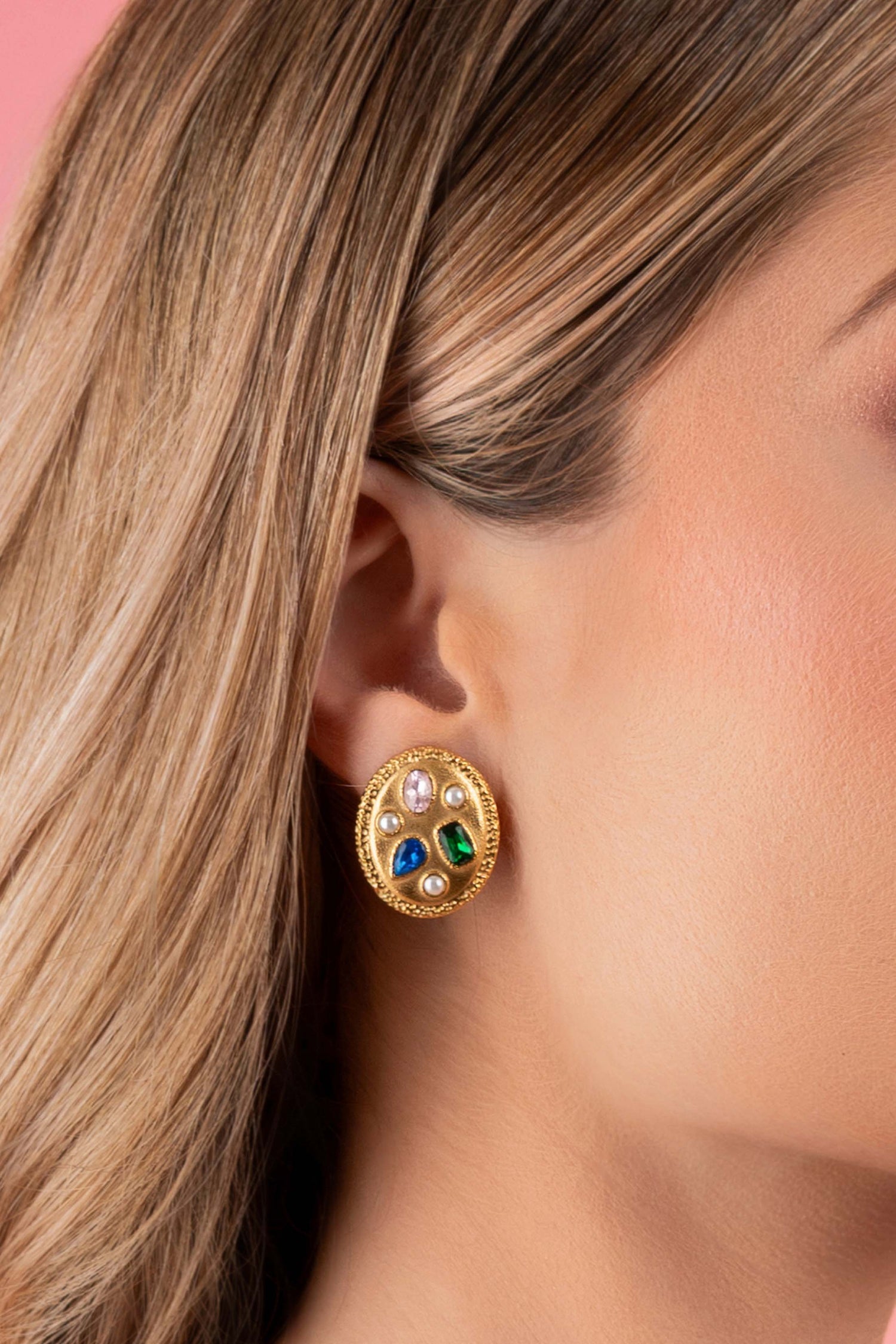 Bastion Clip-on Stud Earring Set