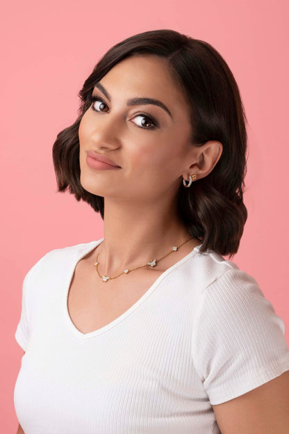 The Clear Zirconia Stud Earring Set