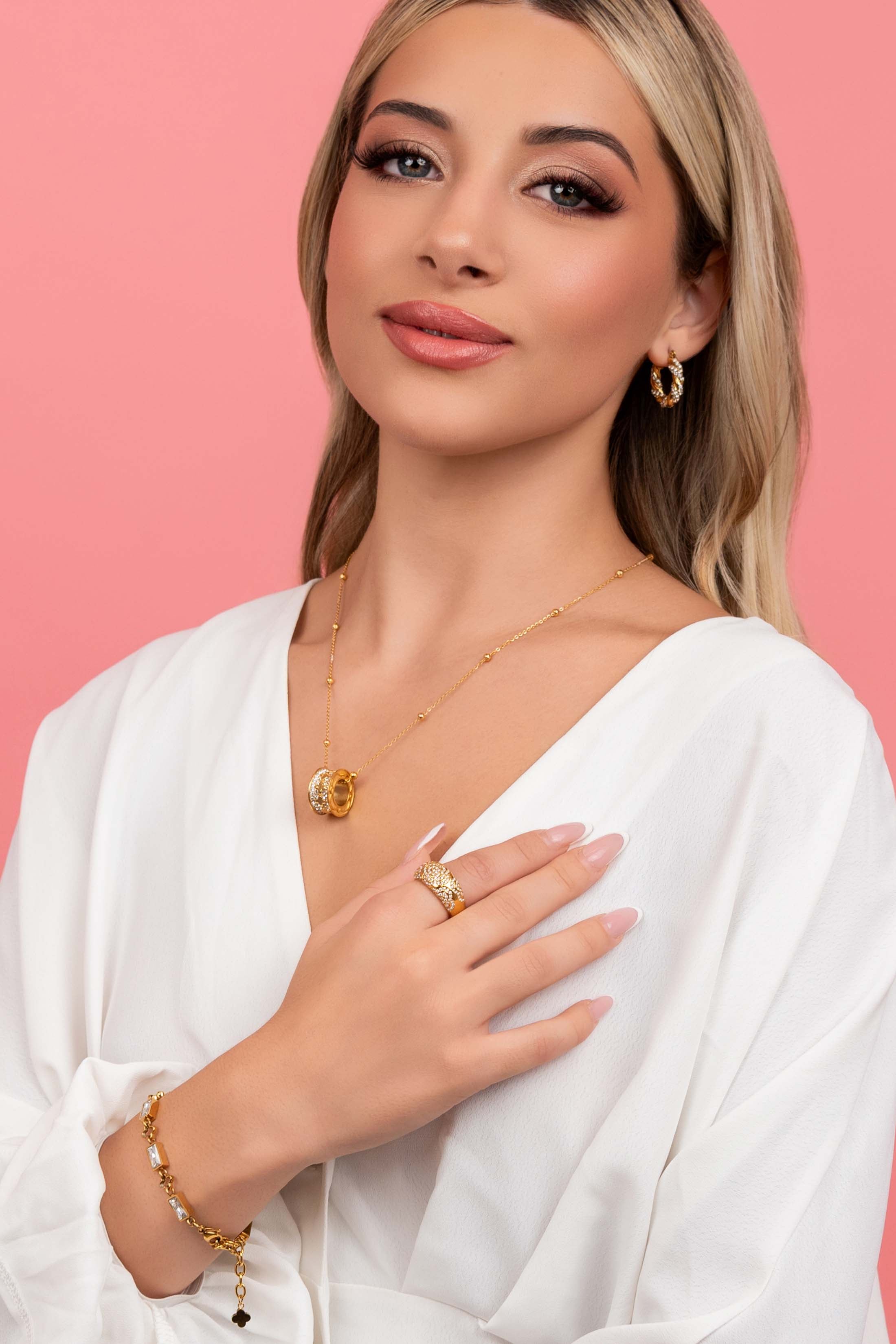 Pavé Twist Petite Hoop Earring Set