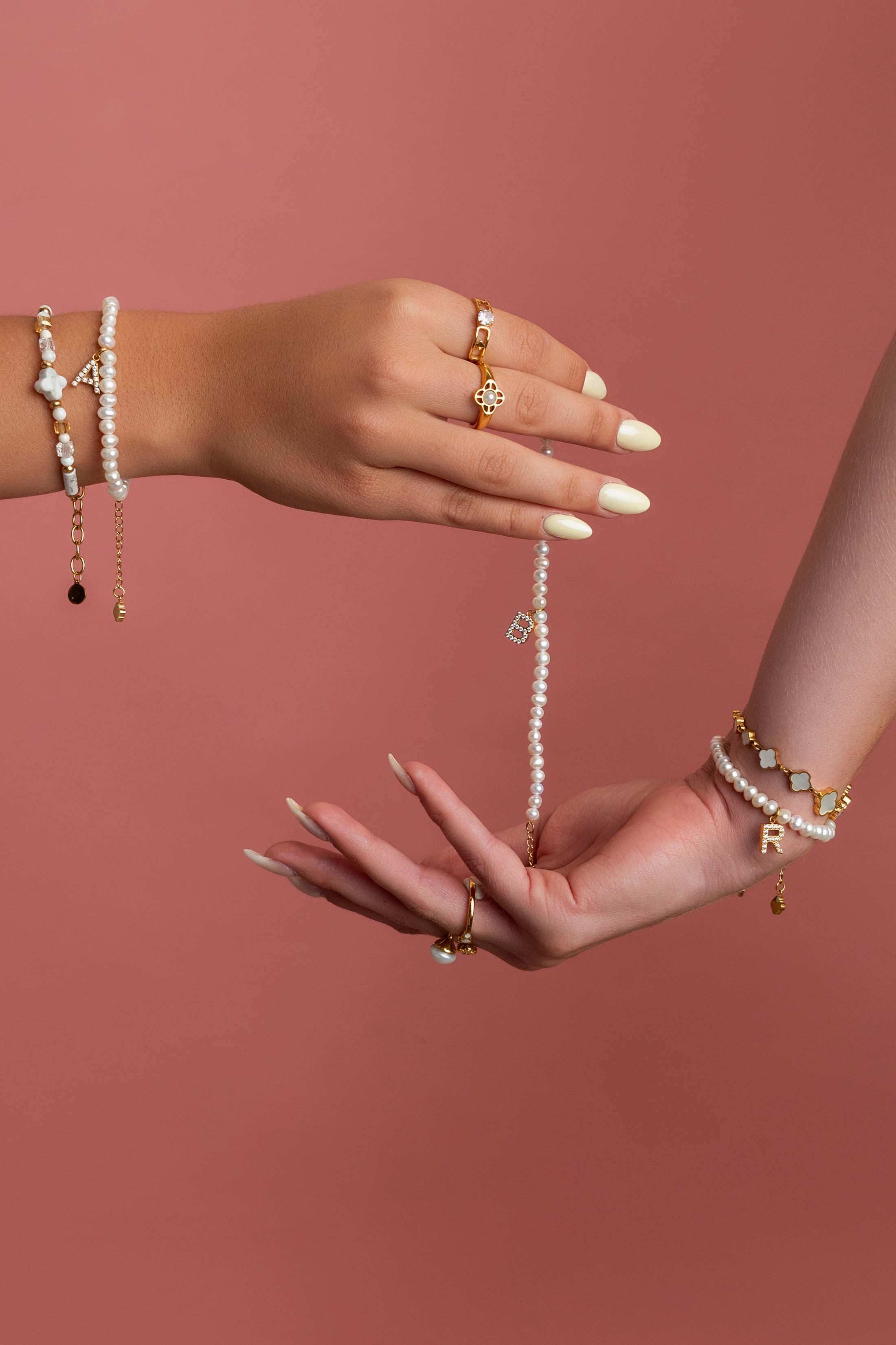 Initial Freshwater Pearl Bracelet