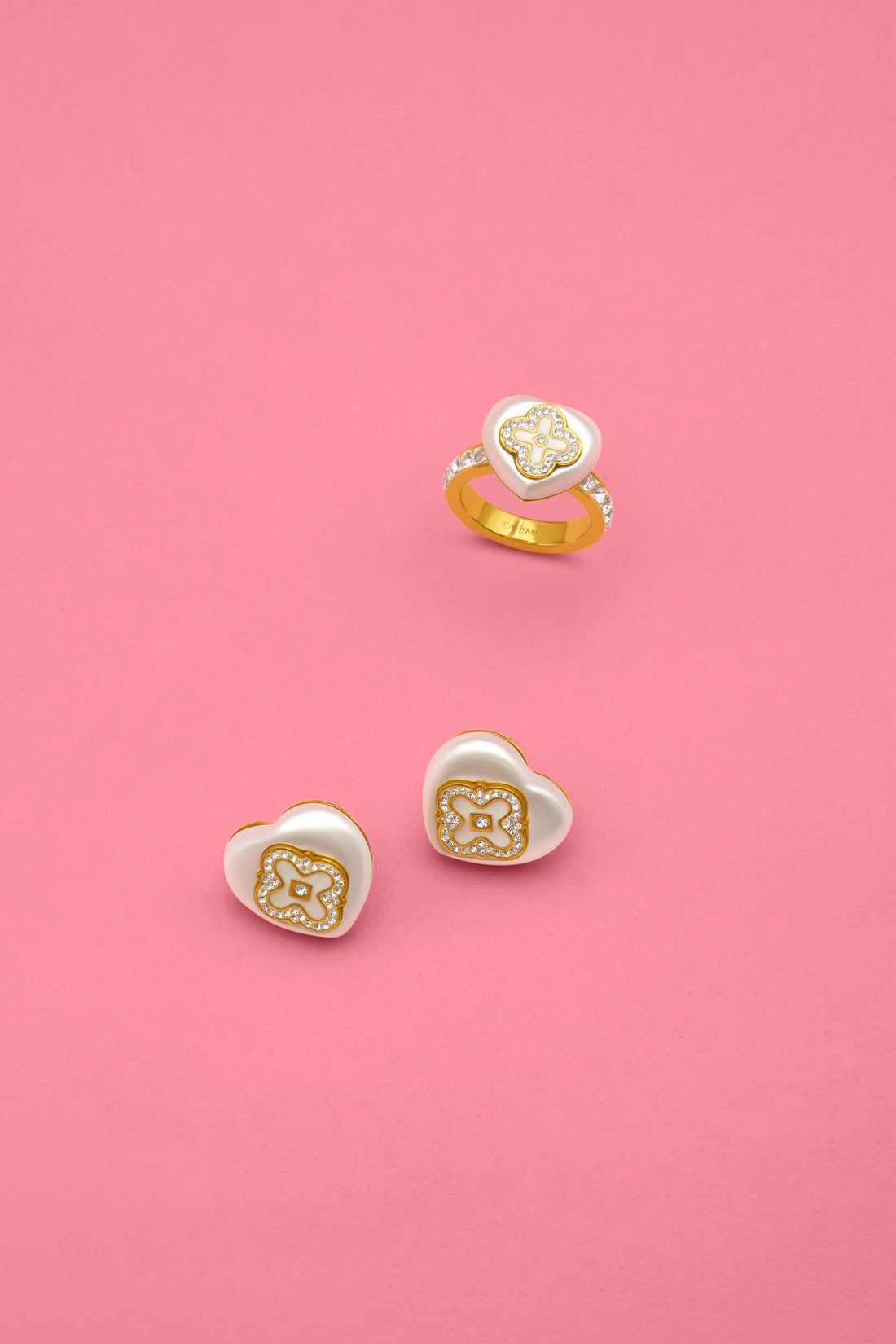 Camille Stud Earrings &amp; Ring Gift Set