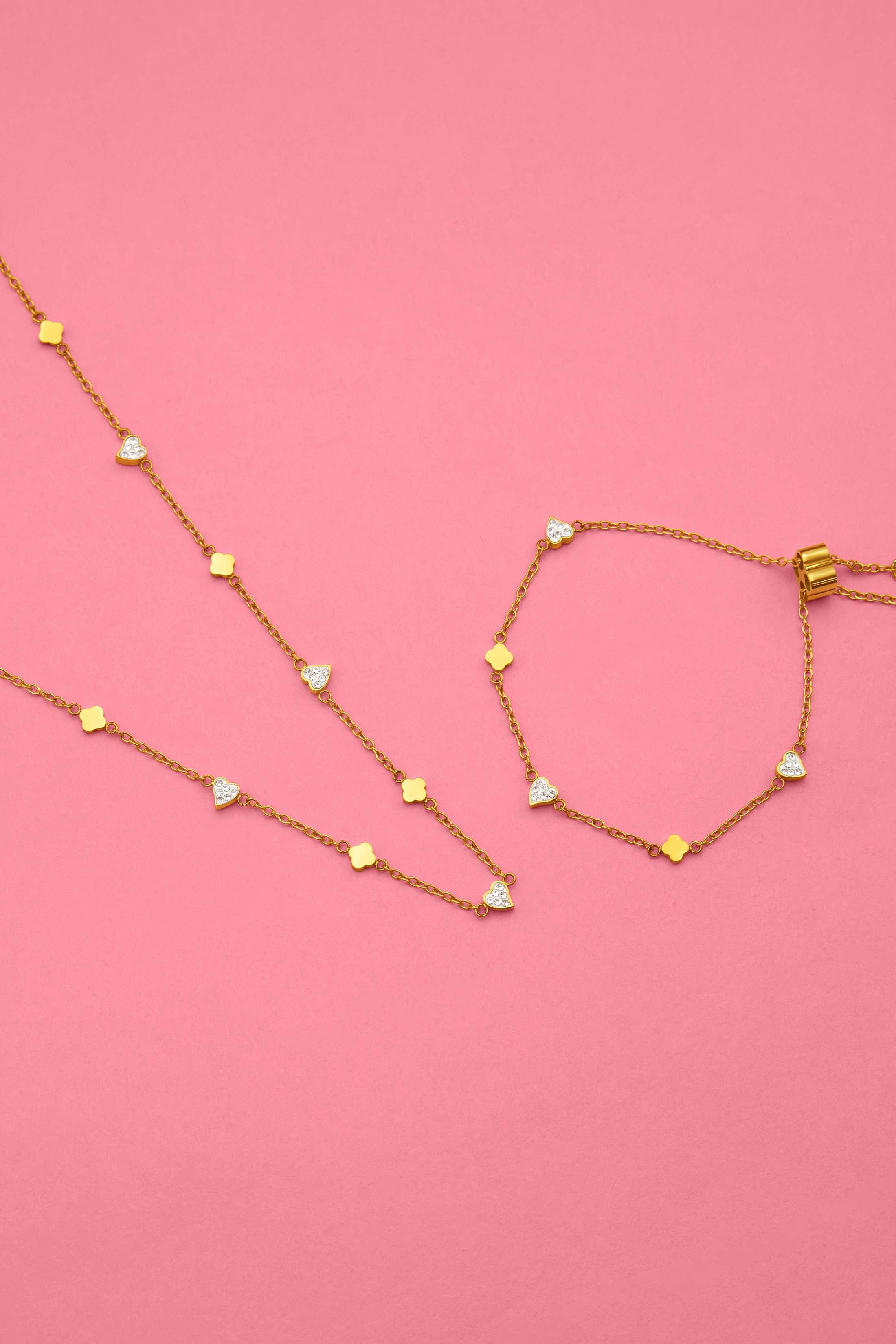 Sweetheart Necklace &amp; Bracelet Gift Set