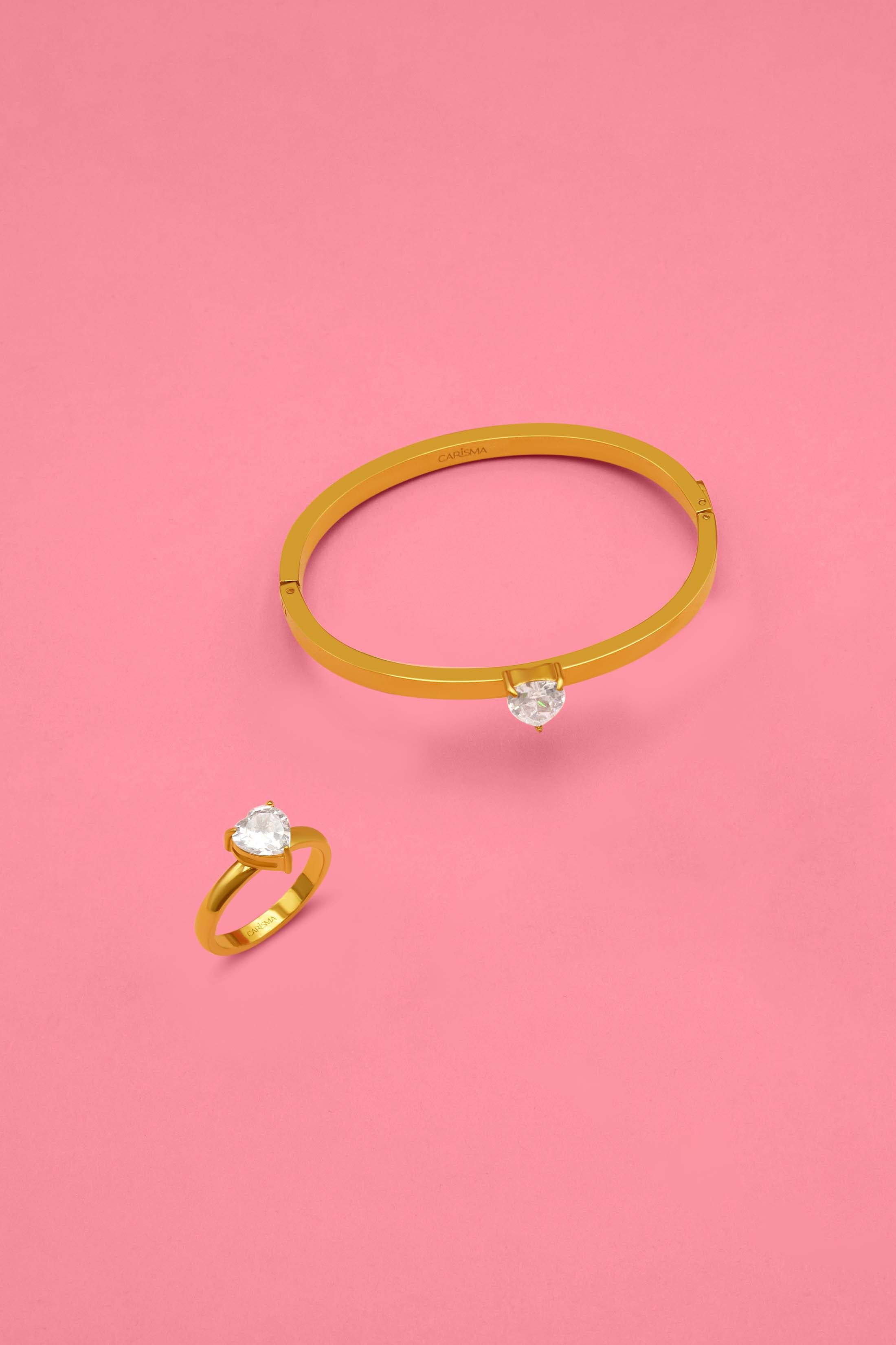 Qalbi Crystal Ring &amp; Bangle Gift Set