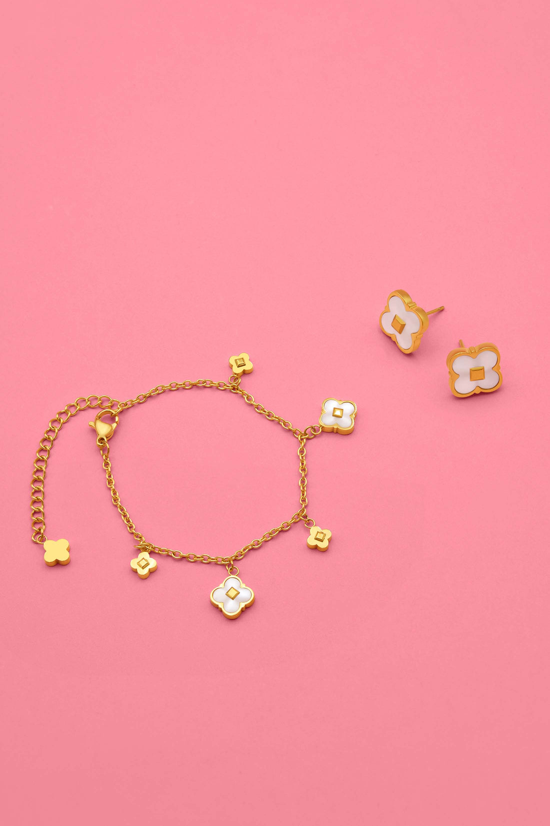 Isabella Stud Earrings &amp; Bracelet Gift Set