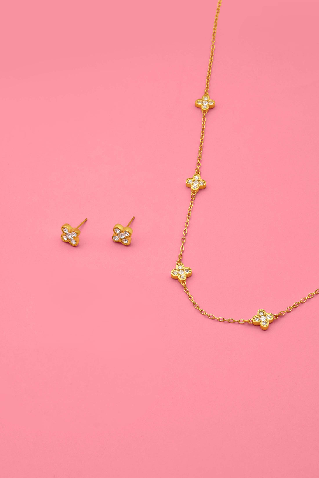 Clara Carisma Stud Earrings &amp; Necklace Gift Set