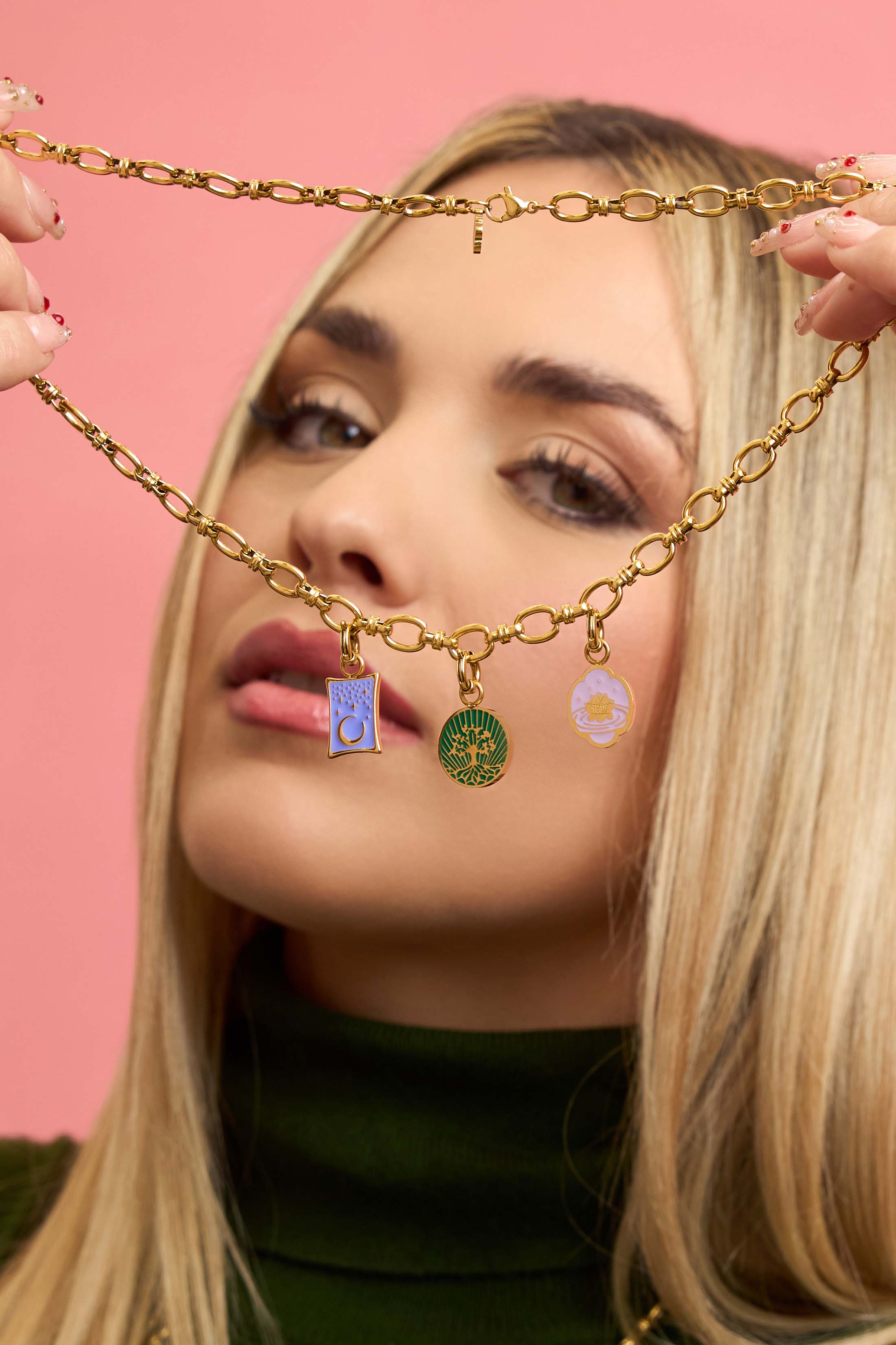 Signature Link Bracelet - Triple Charm Gift Set