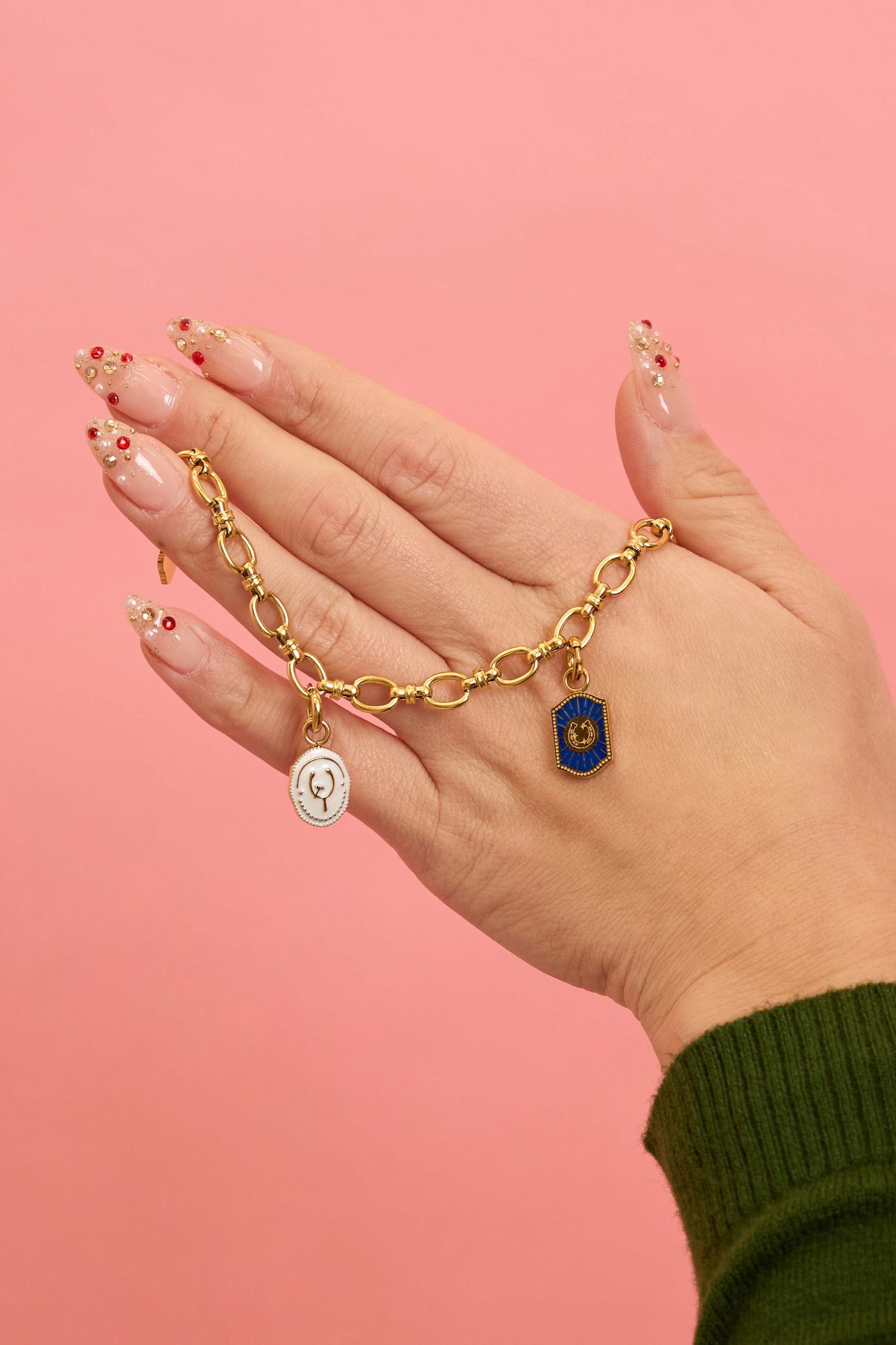 Signature Link Bracelet - Triple Charm Gift Set