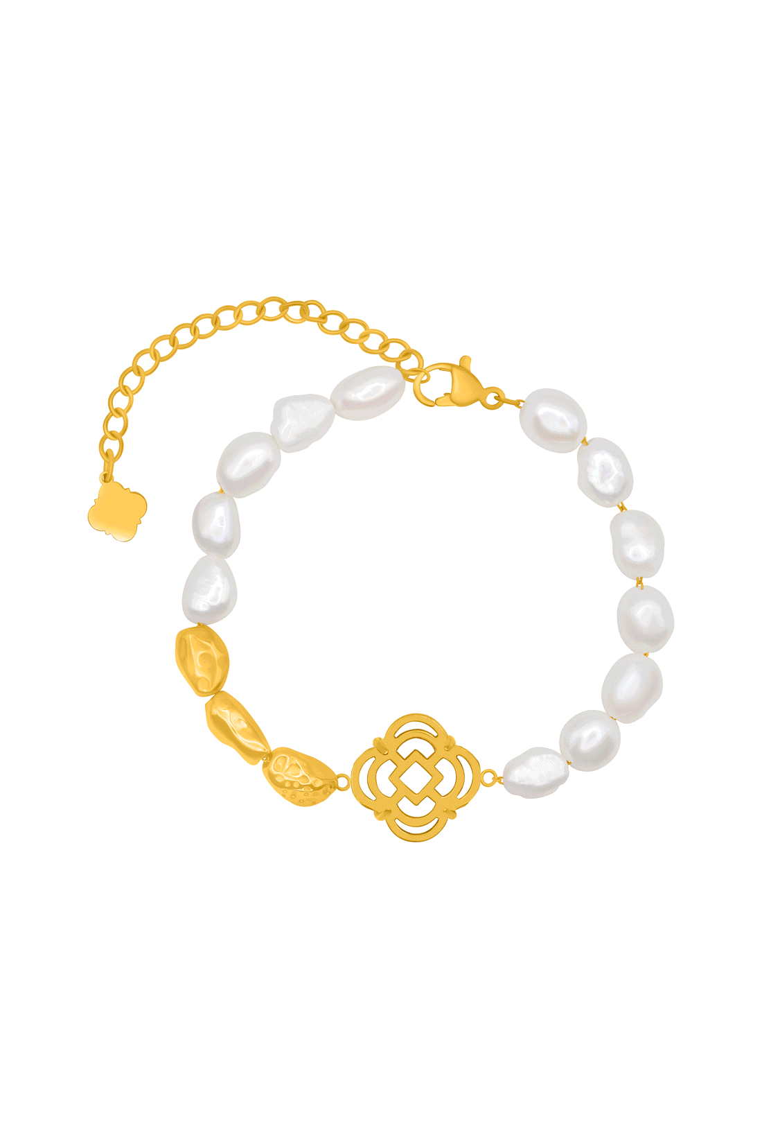 Stone Station Pearl Duet Bracelet