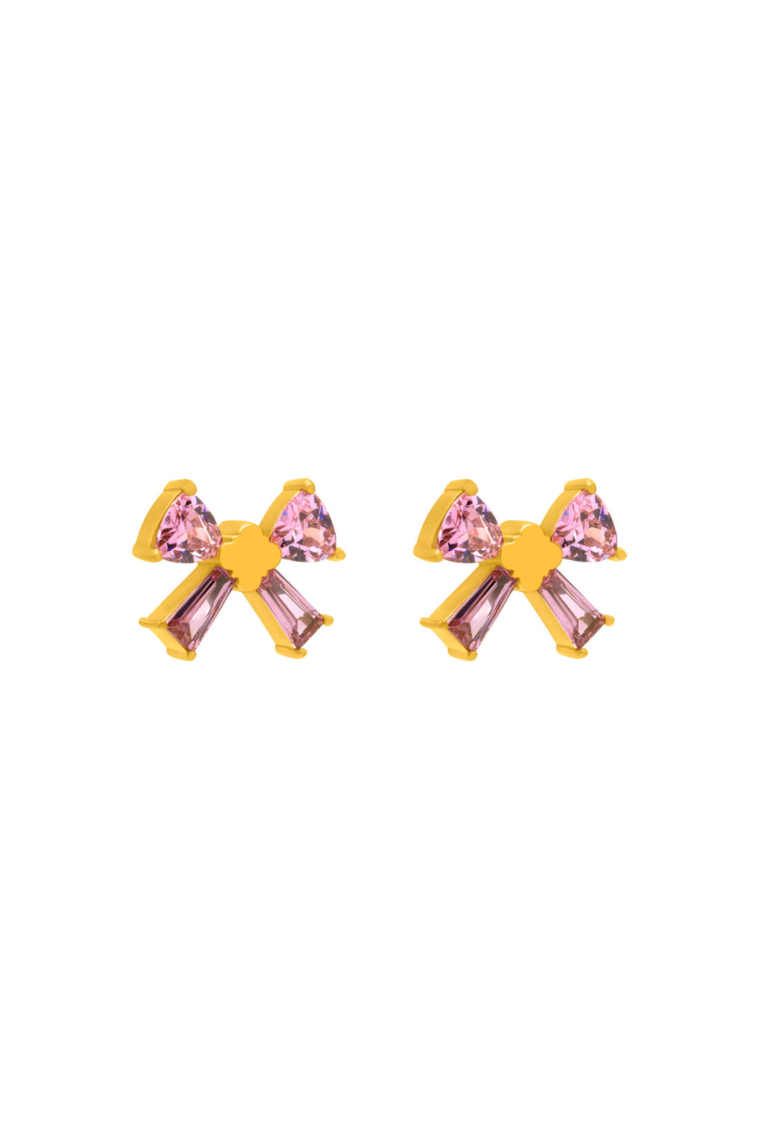 Blushing Bow Stud Earring Set