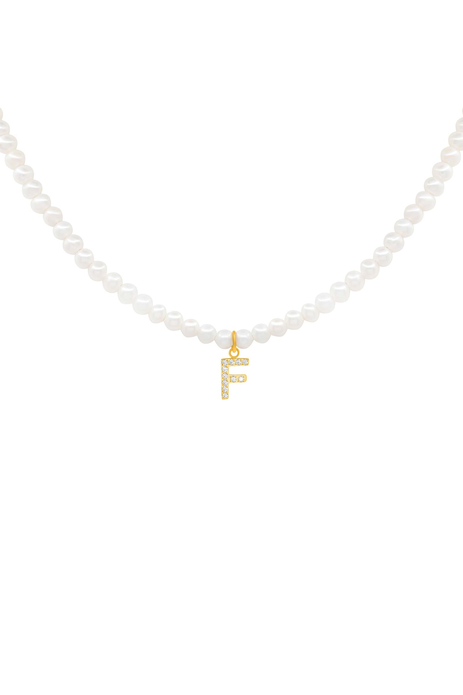 Initial Freshwater Pearl Necklace