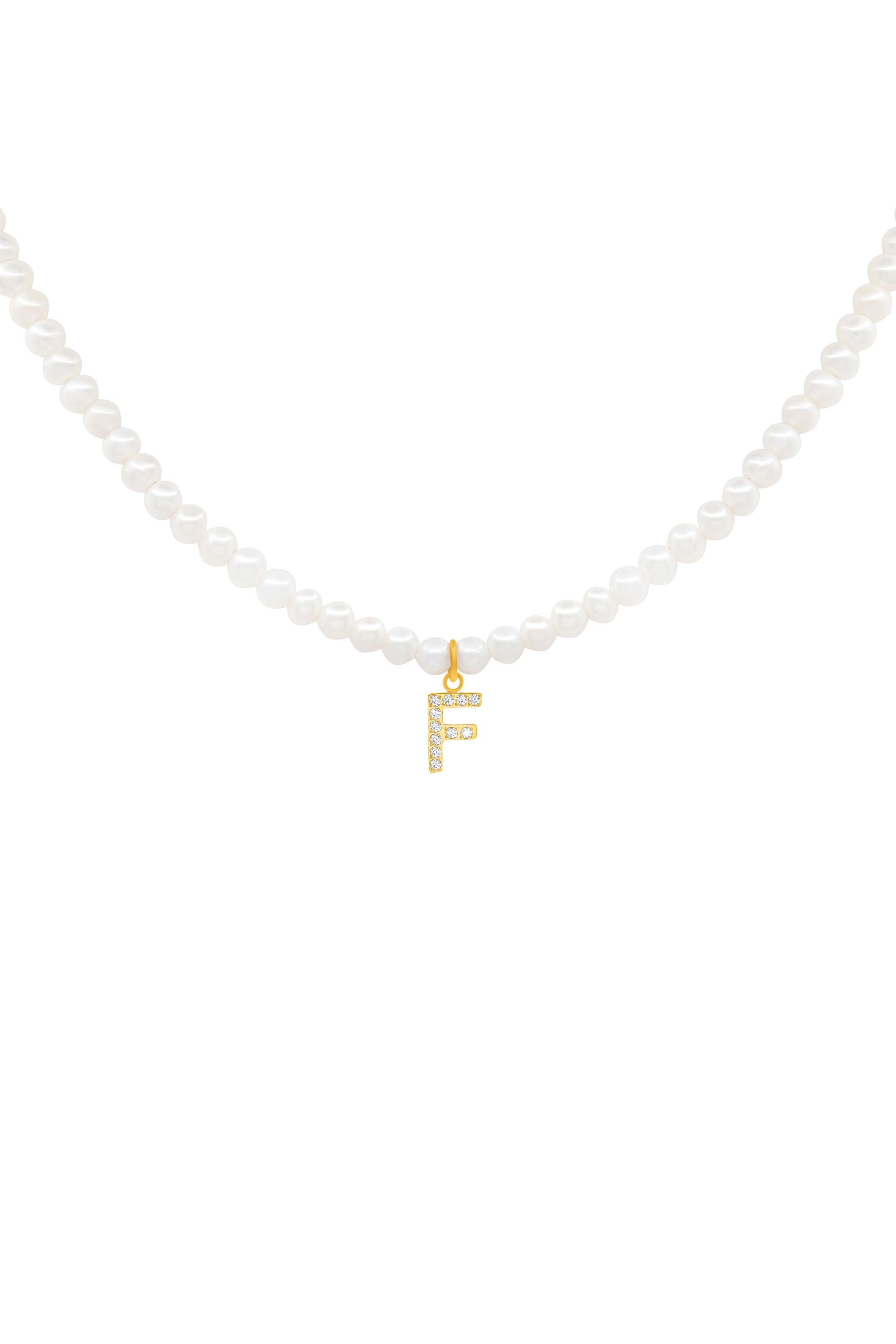 Initial Freshwater Pearl Necklace