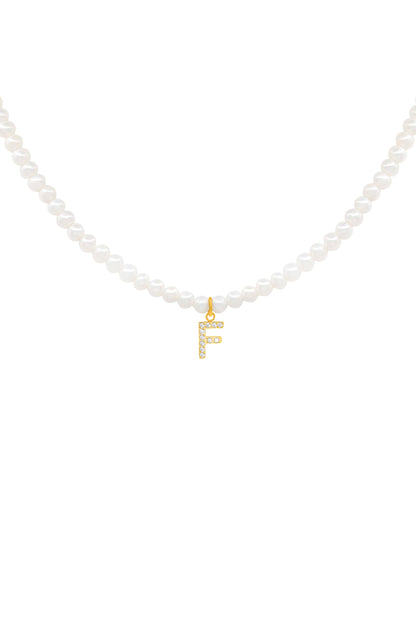 Initial Freshwater Pearl Necklace