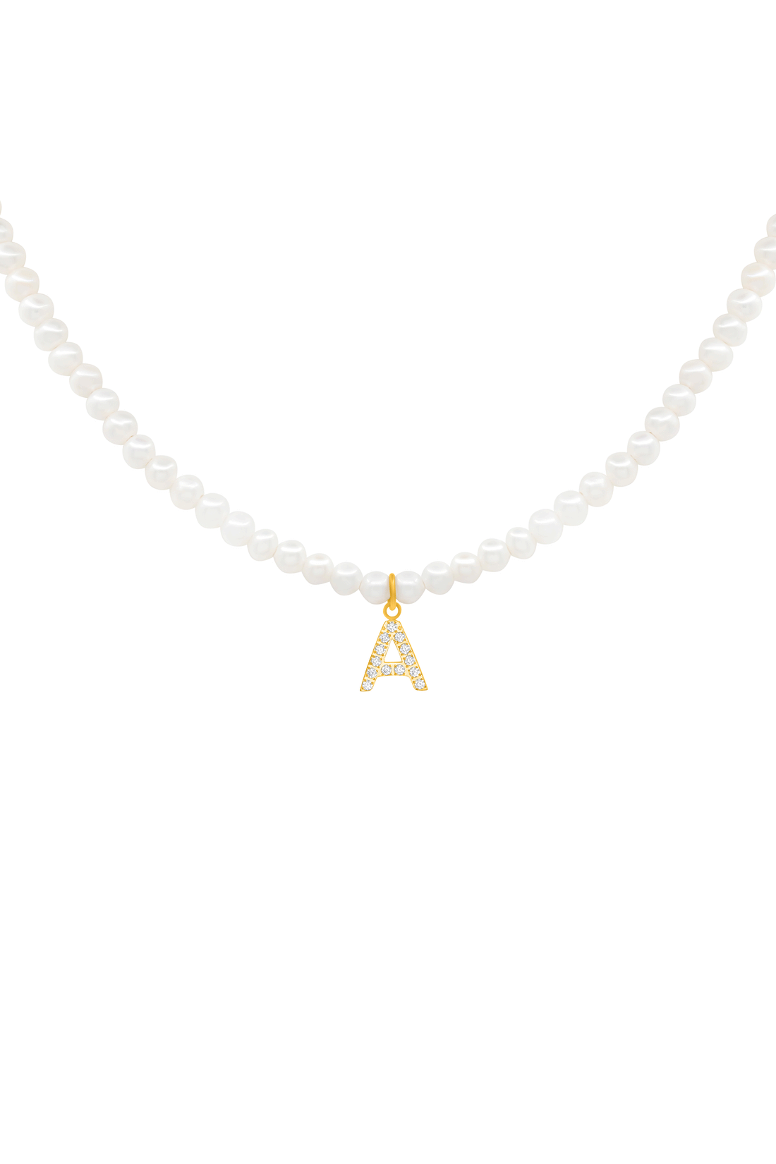 Initial Freshwater Pearl Necklace