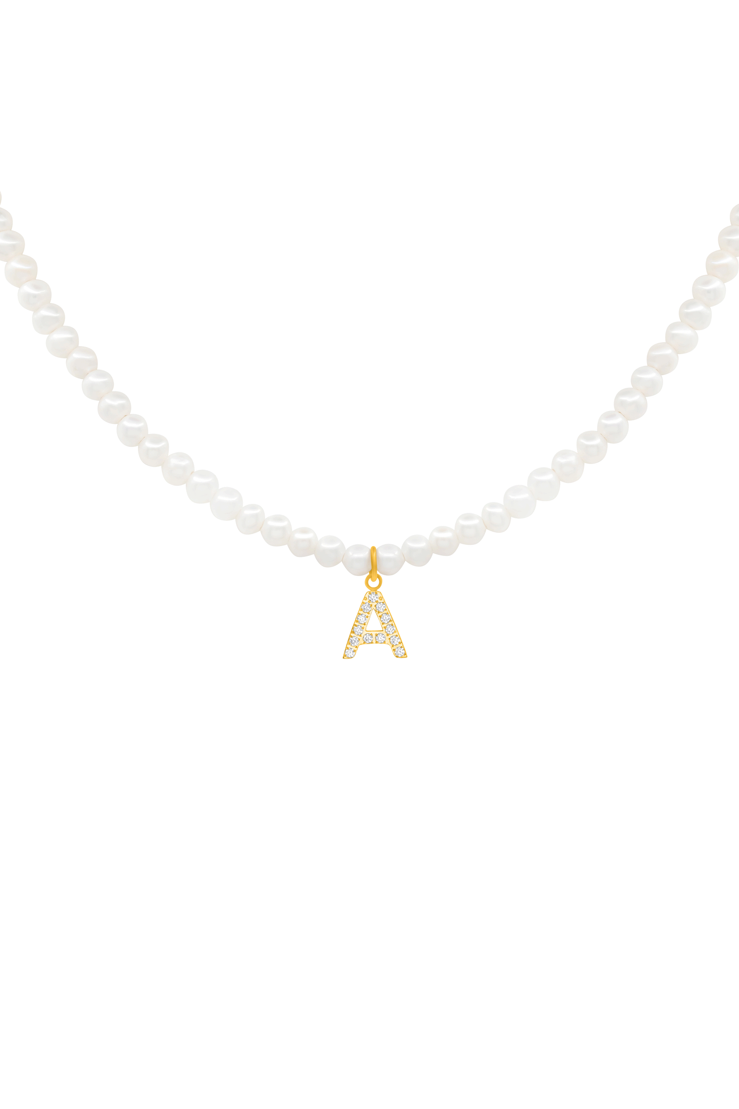 Initial Freshwater Pearl Necklace