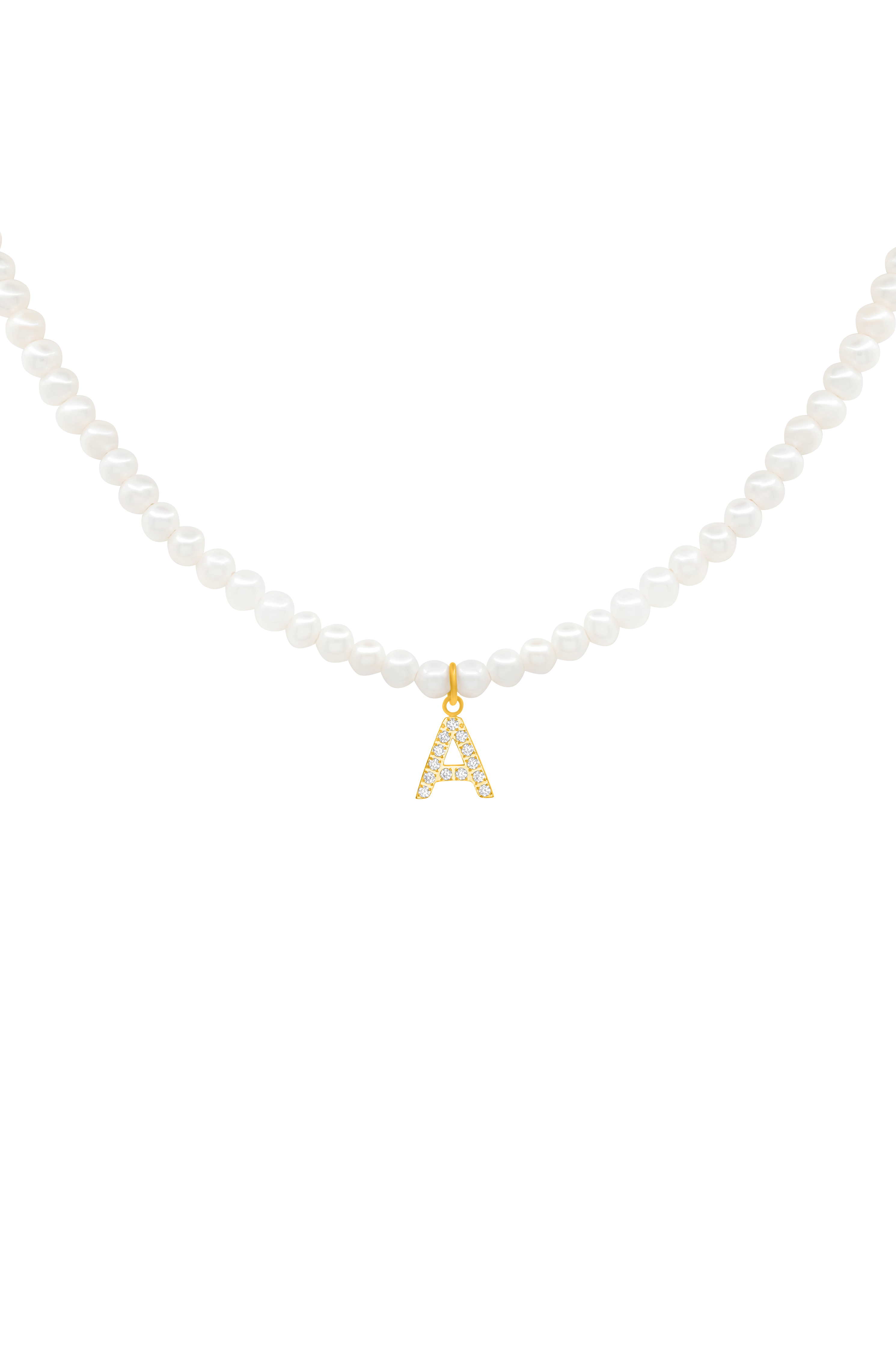 Initial Freshwater Pearl Necklace