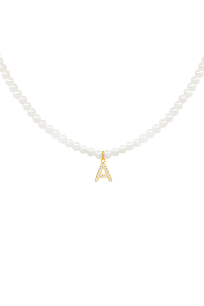 Initial Freshwater Pearl Necklace