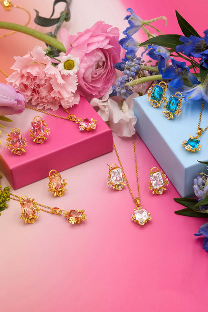 Pimpernell Blu Reġina Stud Earring Set