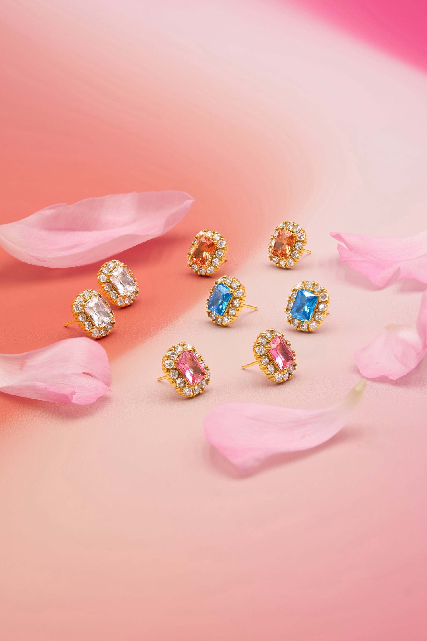 Pimpernell Blu Alba Stud Earring Set