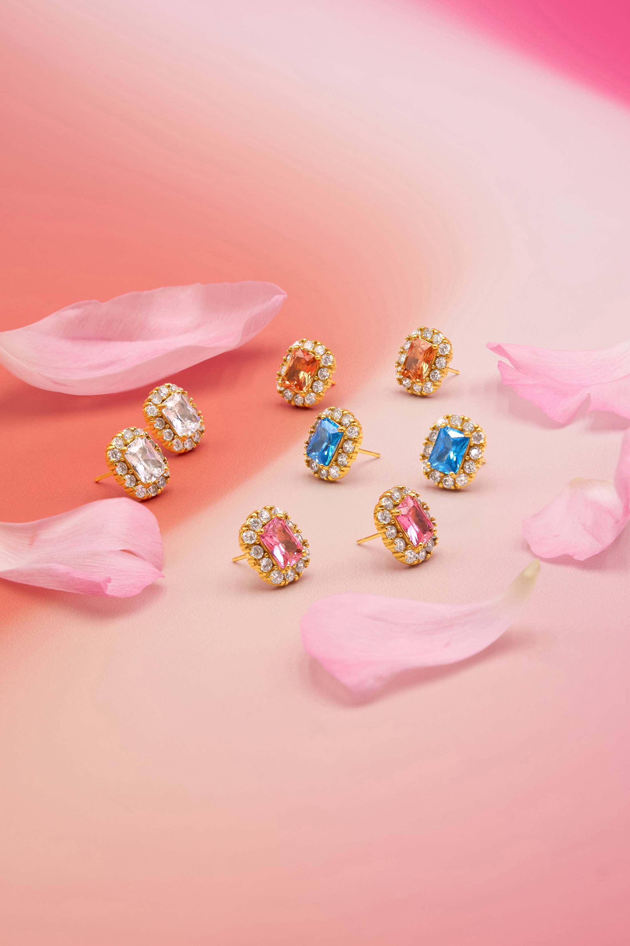 Pimpernell Blu Alba Stud Earring Set