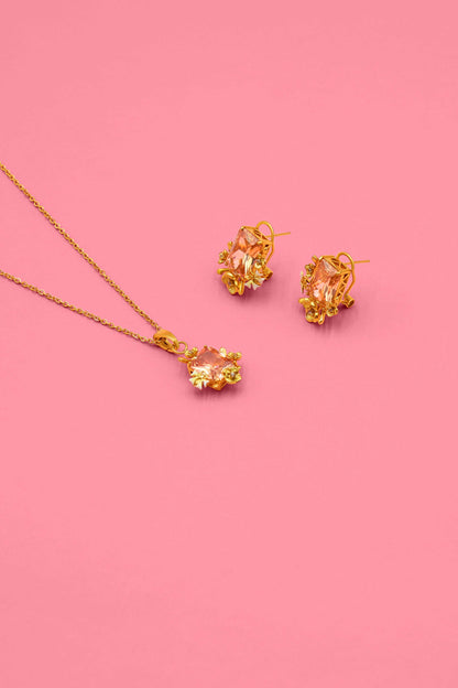 Narċis Reġina Stud Earrings &amp; Necklace Gift Set