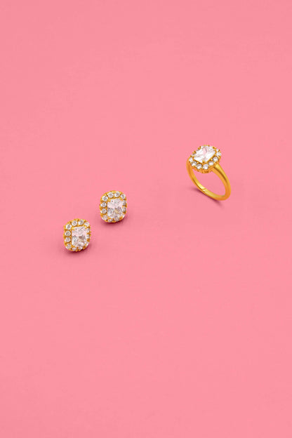 Ġiżimin Alba Stud Earrings &amp; Ring Gift Set
