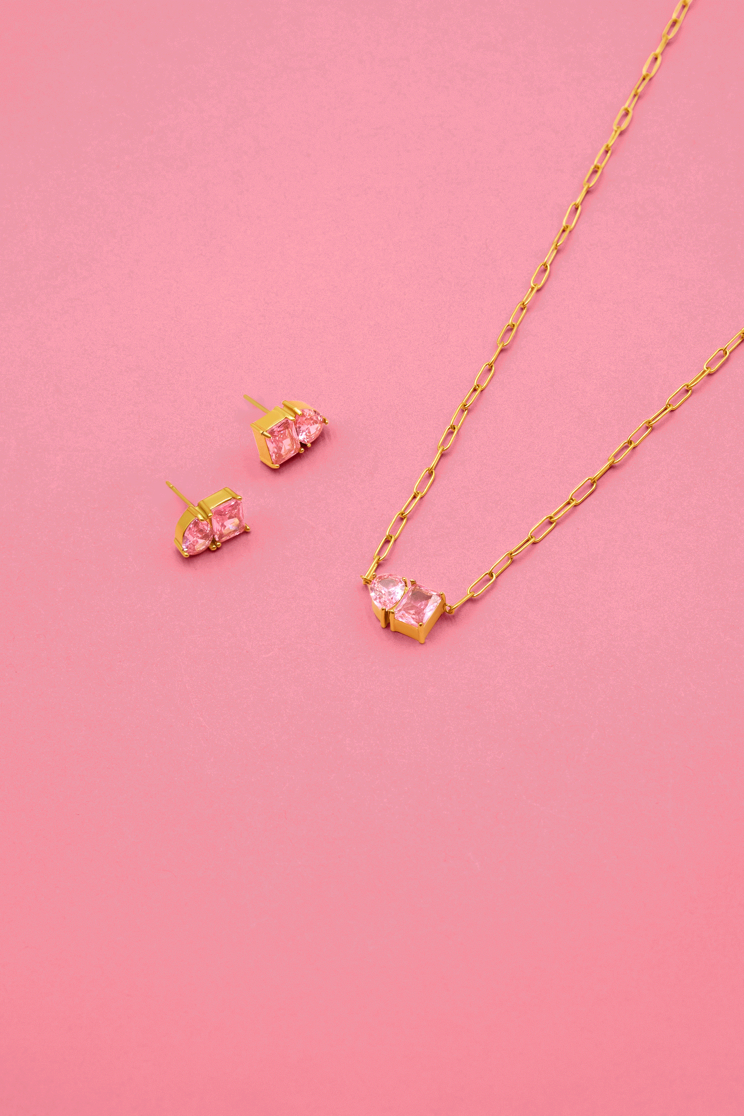 Harmony Duo Stud Earrings &amp; Necklace Gift Set