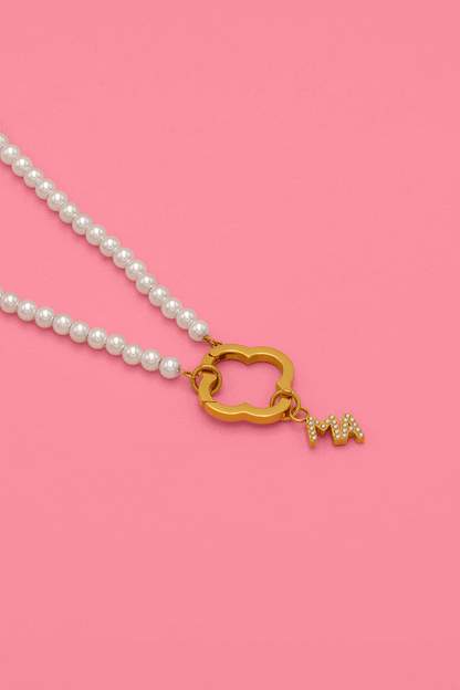 Pearl Charm Necklace &amp; Ma/Nanna Pearl Pendant Gift Set