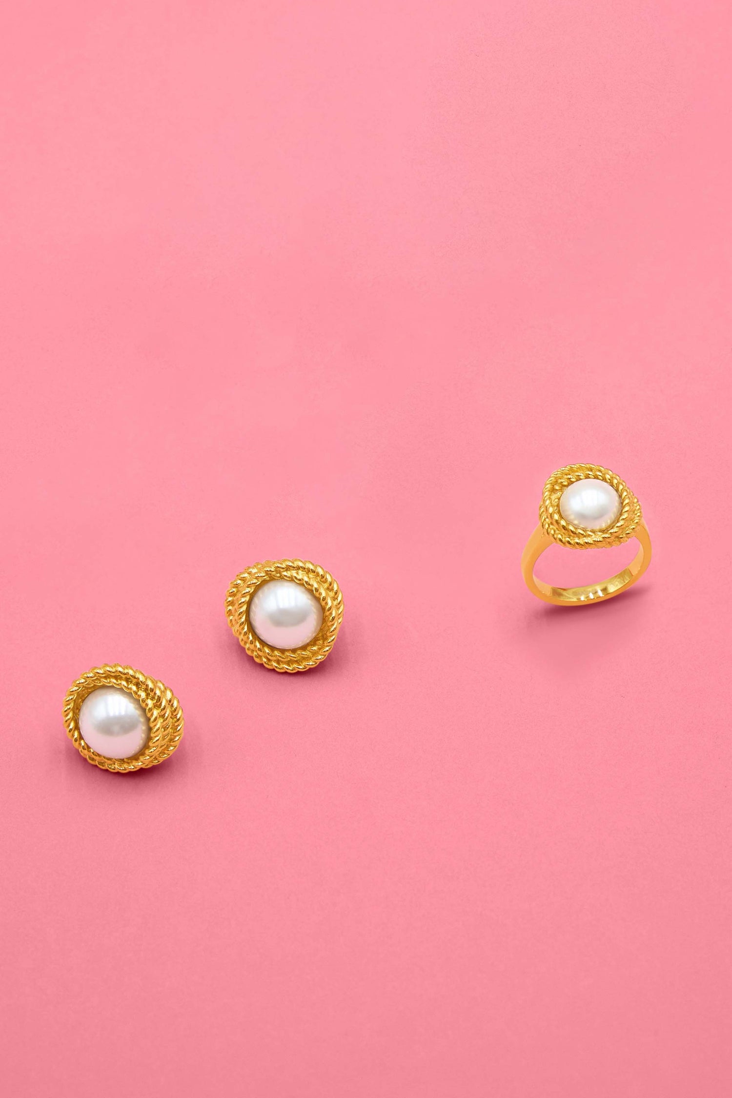 Riviera Knots Ring &amp; Stud Gift Set