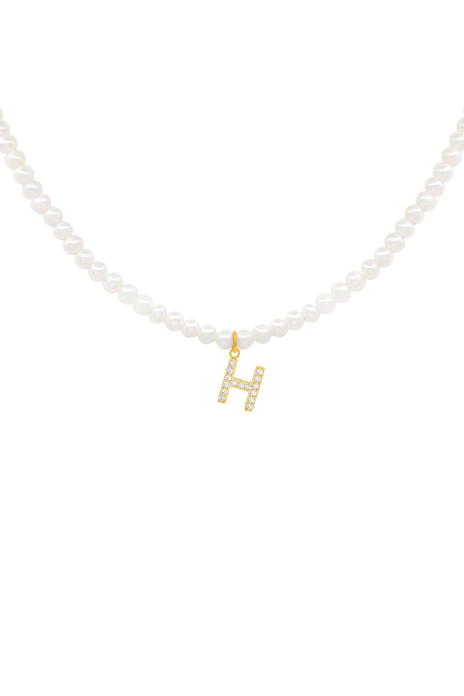 Initial Freshwater Pearl Necklace