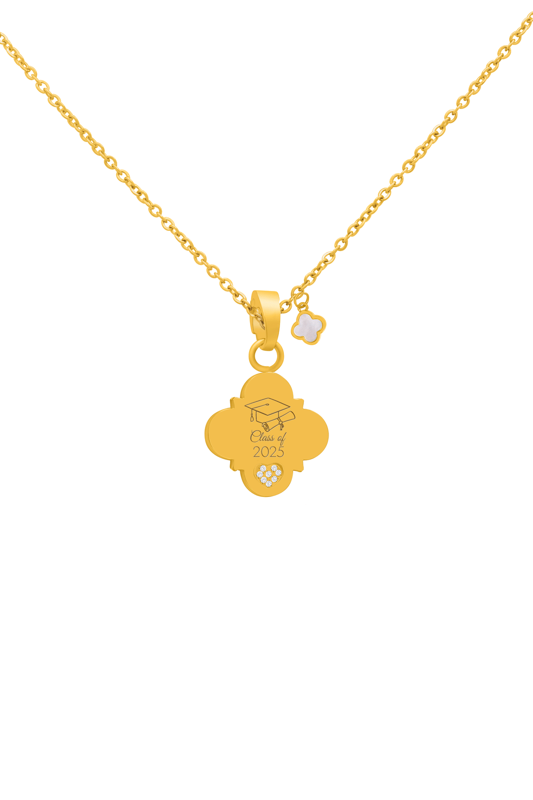 Carisma Heart Graduation Emblem Necklace