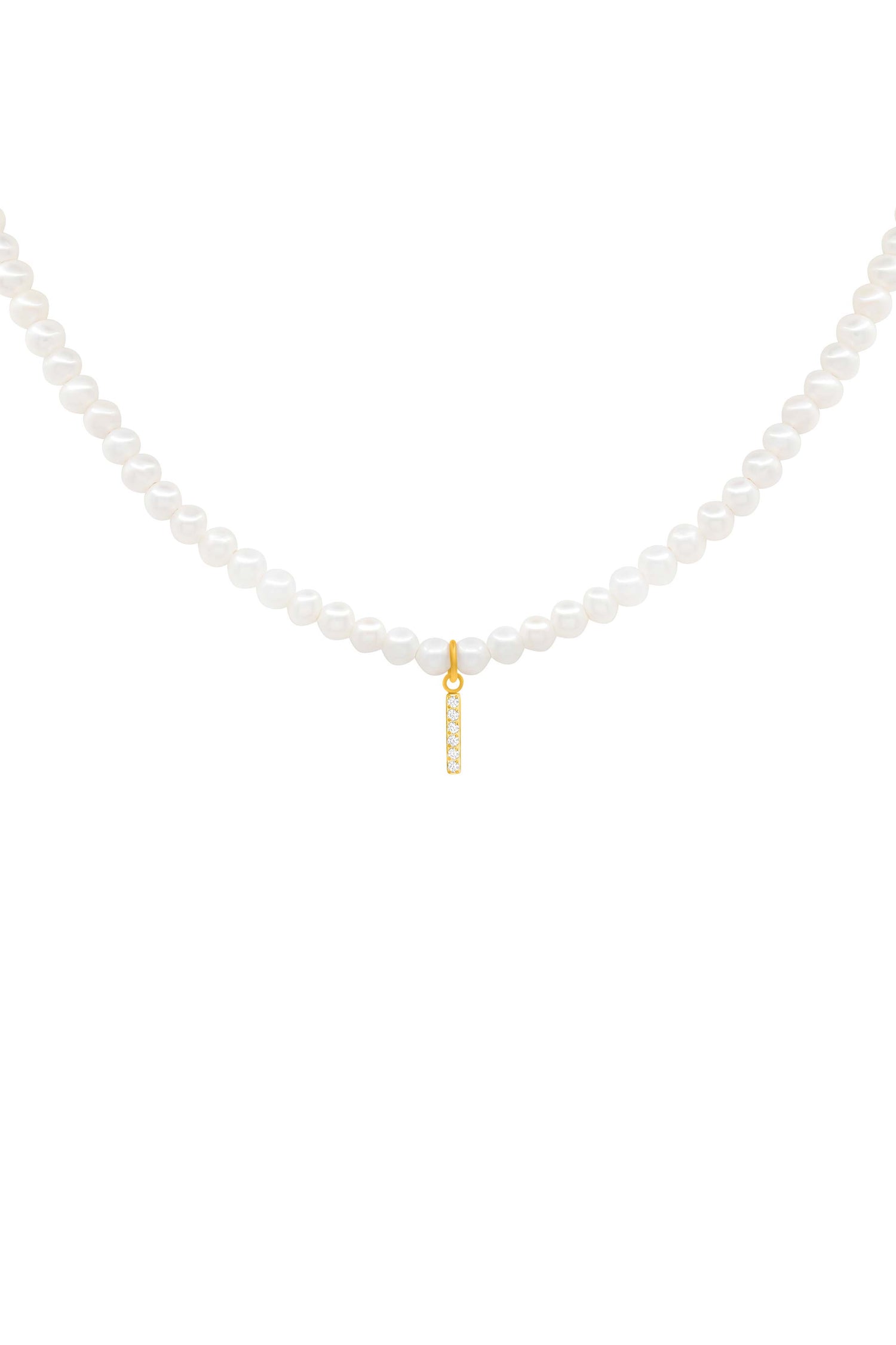 Initial Freshwater Pearl Necklace