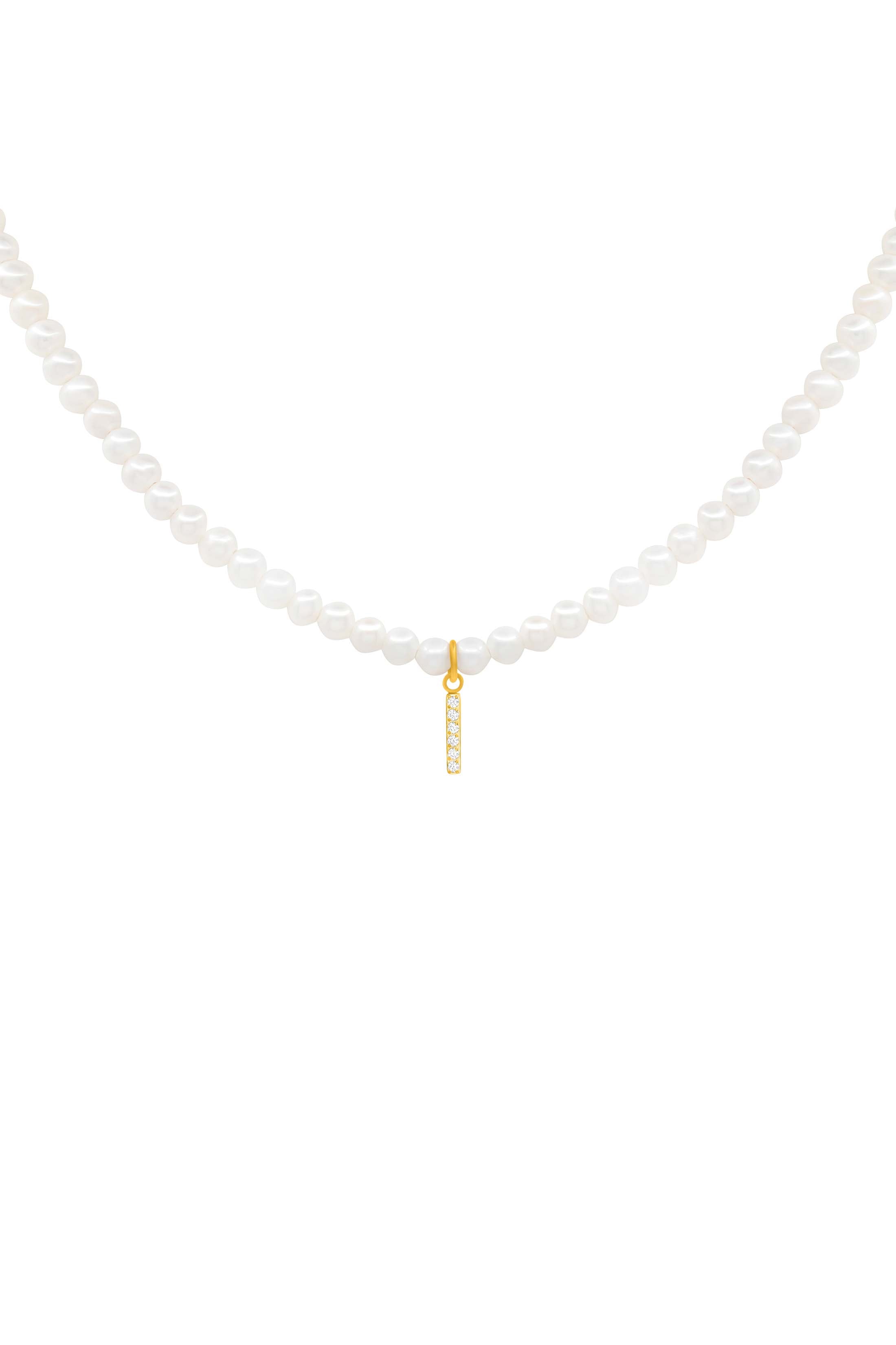 Initial Freshwater Pearl Necklace
