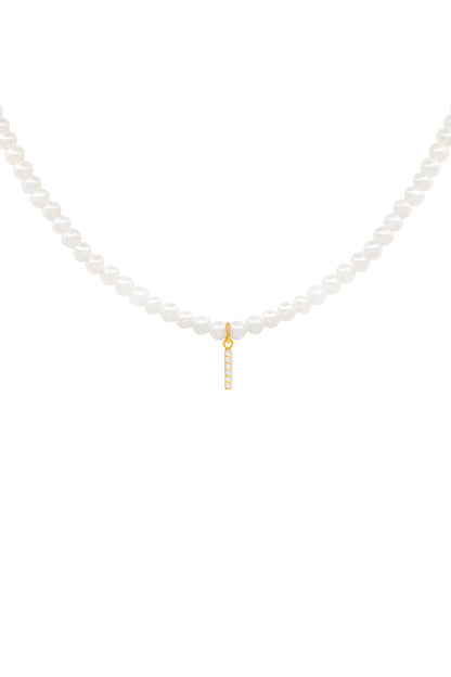 Initial Freshwater Pearl Necklace
