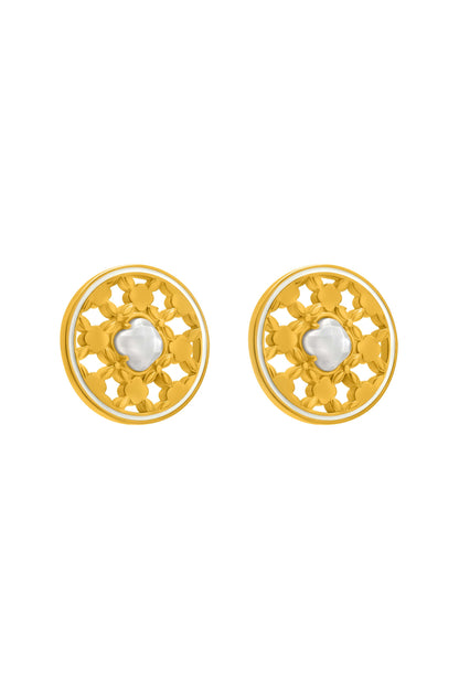 Victoria Lace Stud Earring Set &amp; Xagħra Lace Small Pendant Gift Set