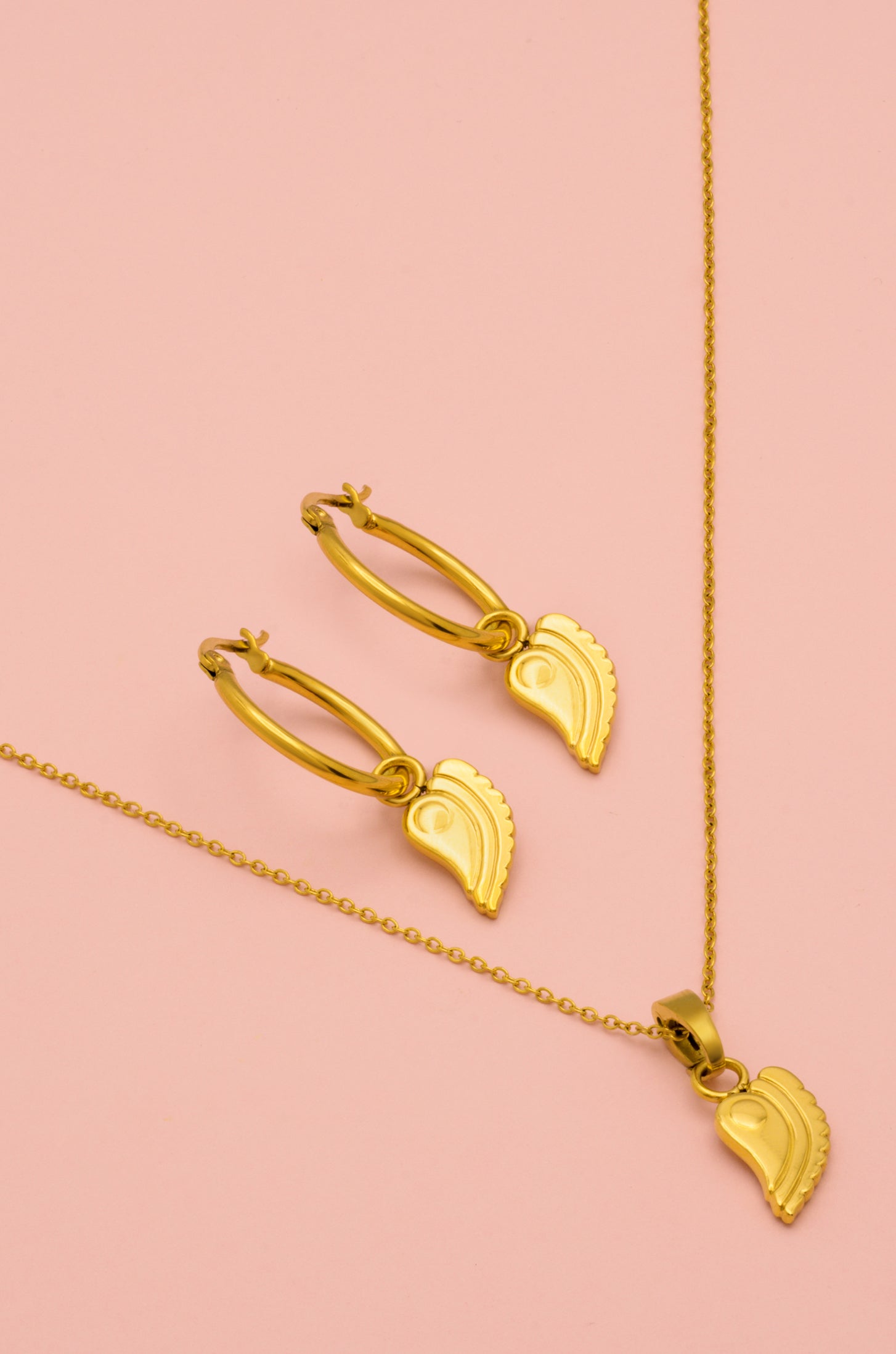 Golden Luzzu Eye Pendant &amp; Earring Set Gift Set