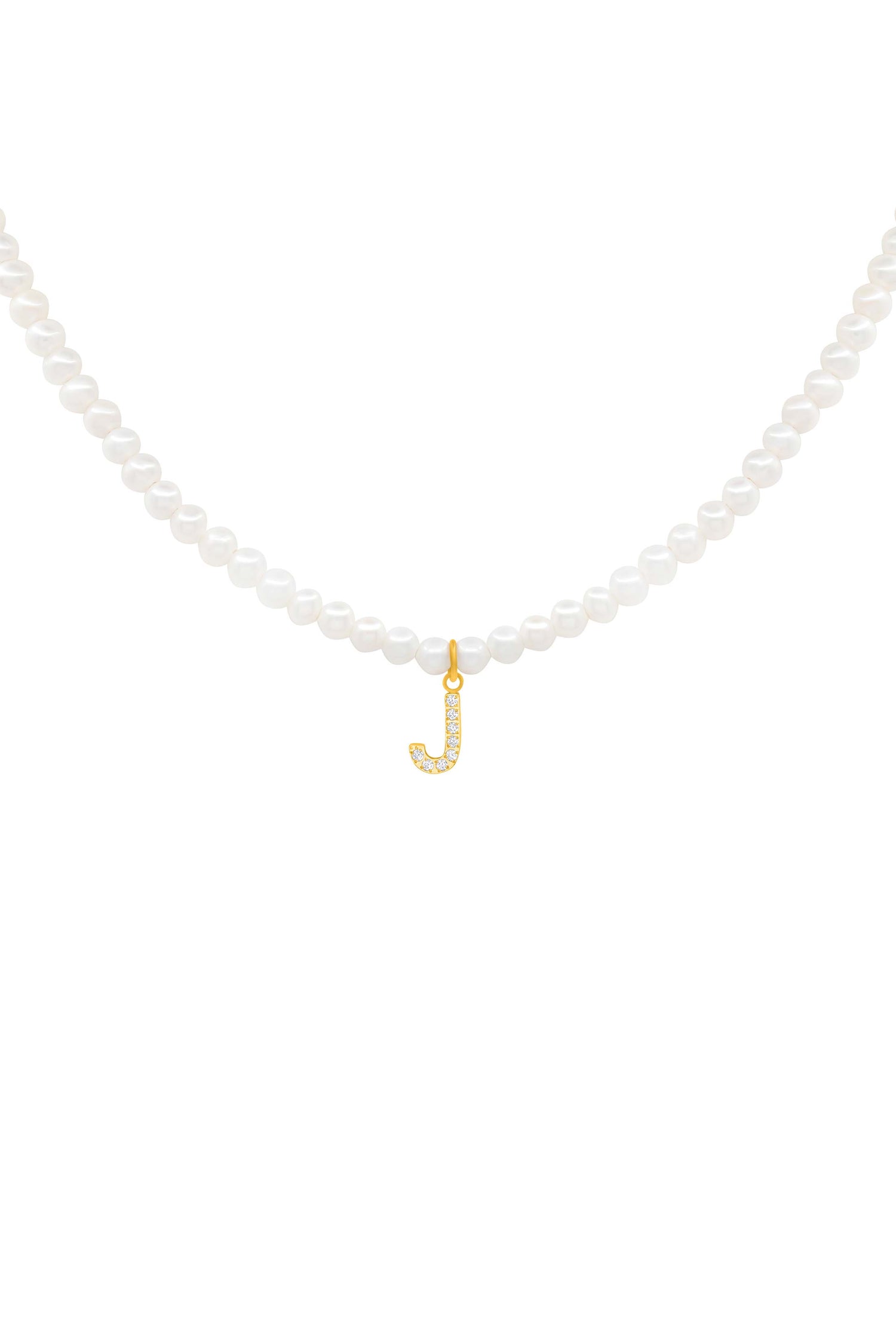 Initial Freshwater Pearl Necklace
