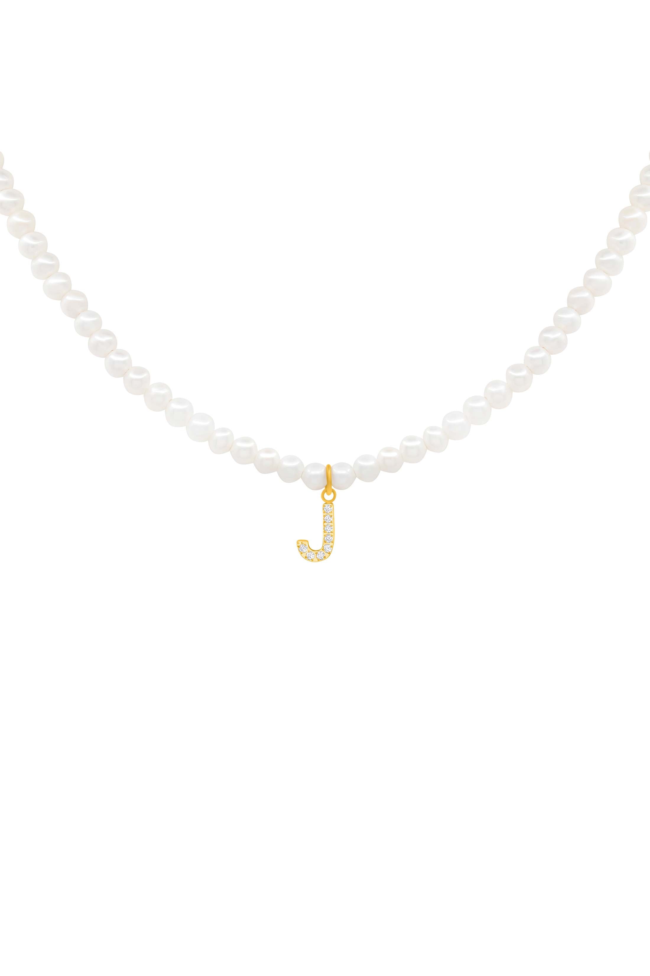 Initial Freshwater Pearl Necklace