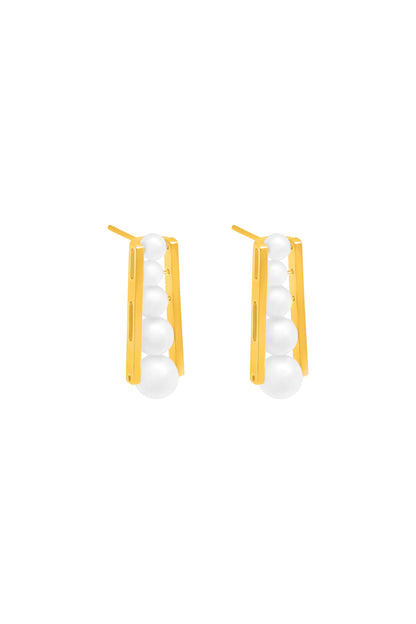 Pearl Cascade Earring Set