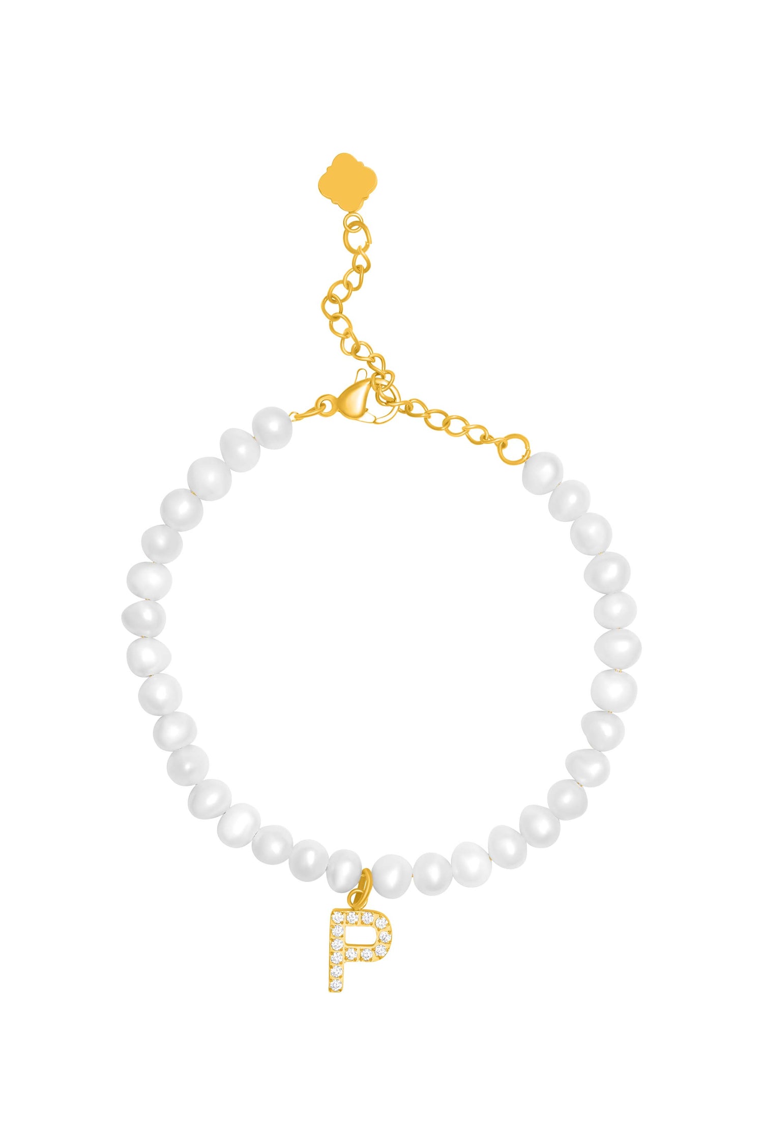 Initial Freshwater Pearl Bracelet