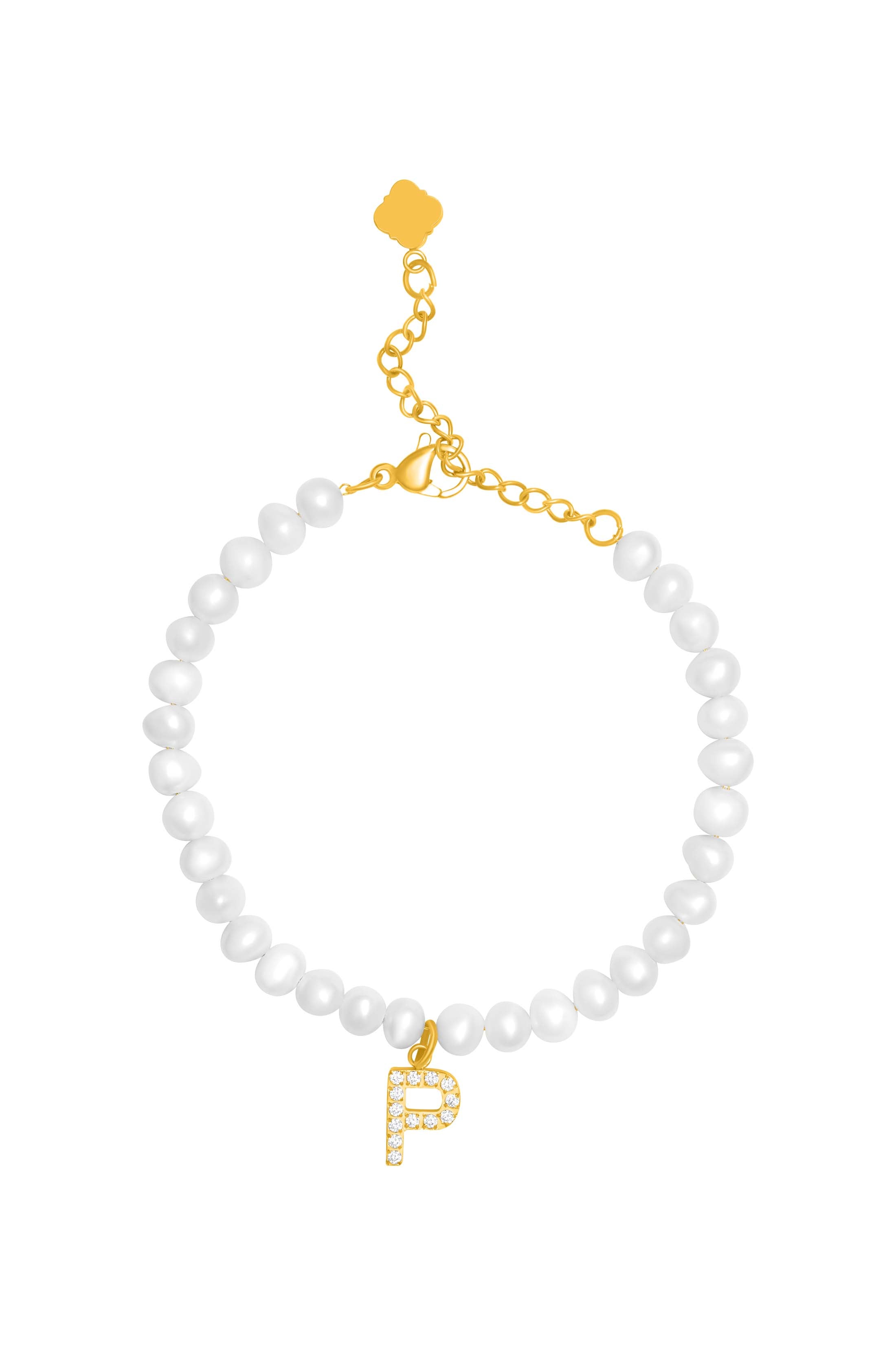 Initial Freshwater Pearl Bracelet