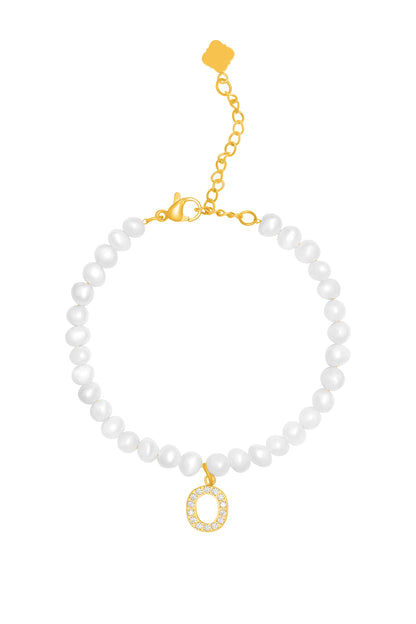 Initial Freshwater Pearl Bracelet