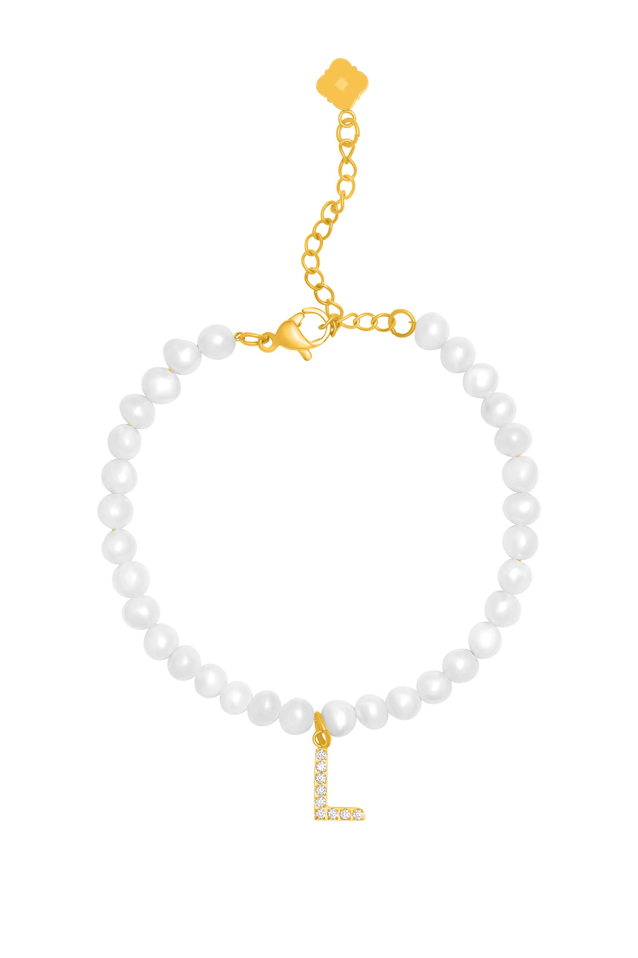 Initial Freshwater Pearl Bracelet
