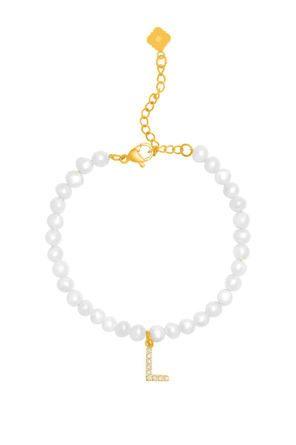 Initial Freshwater Pearl Bracelet
