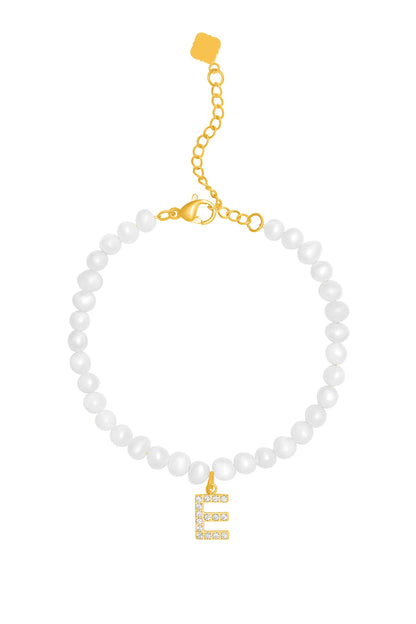 Initial Freshwater Pearl Bracelet