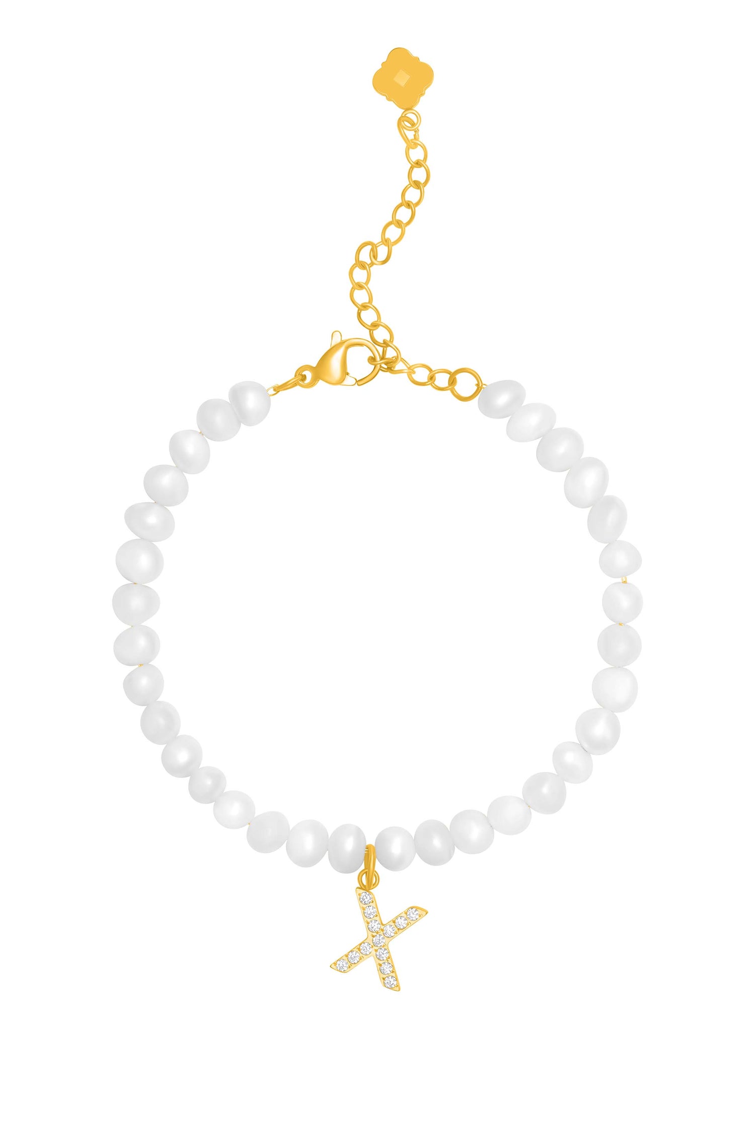 Initial Freshwater Pearl Bracelet