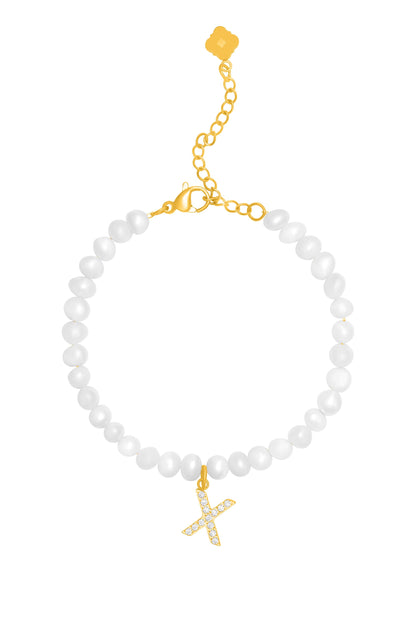 Initial Freshwater Pearl Bracelet