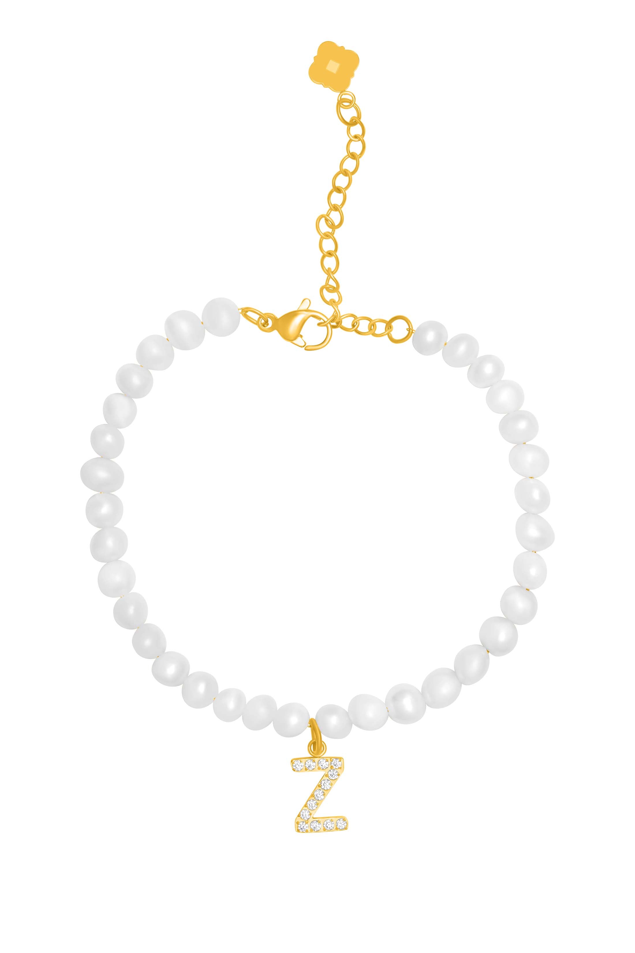 Initial Freshwater Pearl Bracelet
